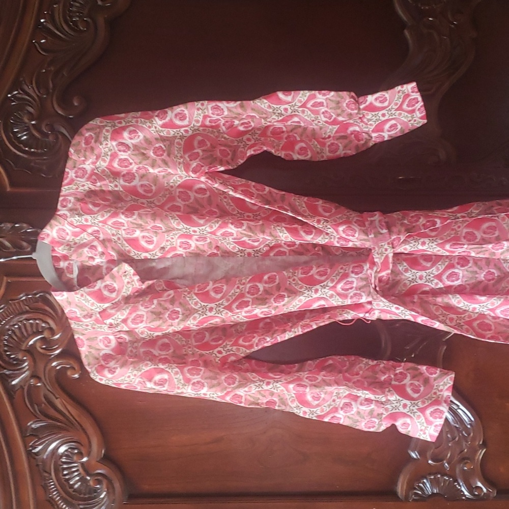 Zara Pink Patterned Maxi Dress